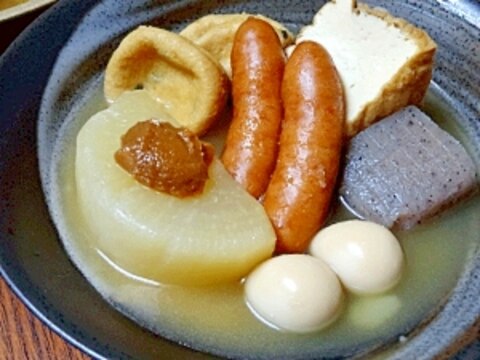 コンビニ風☆　「ゆず味噌おでん」